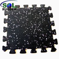 Commercial Grade Interlock Rubber Flooring 