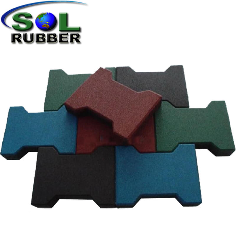 Outdoor Interlock Rubber Flooring Mat for Horse Stable 
