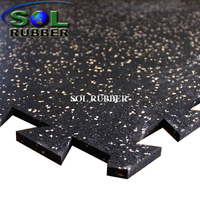 Kids Play Area Interlock Easy Install Rubber Flooring 