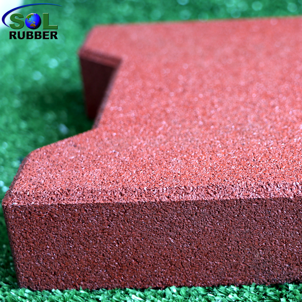 SOL RUBBER outdoor driveway recycled rubber brick tiles patio pavers mats lowes fine SBR granules