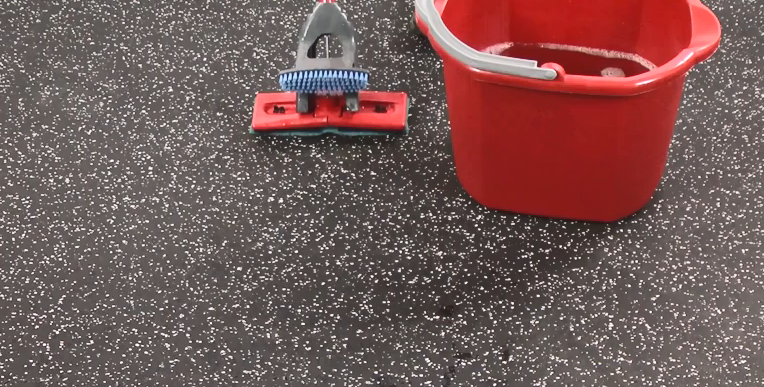 how to clean rubber flooring in gyms