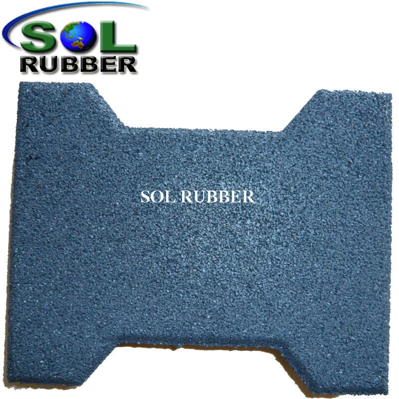 Brick Puzzle Rubber Paver for Walkway