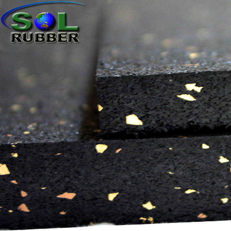 8mm Popular Sound Absorbing Rubber Gym Flooring Rolls for Garage