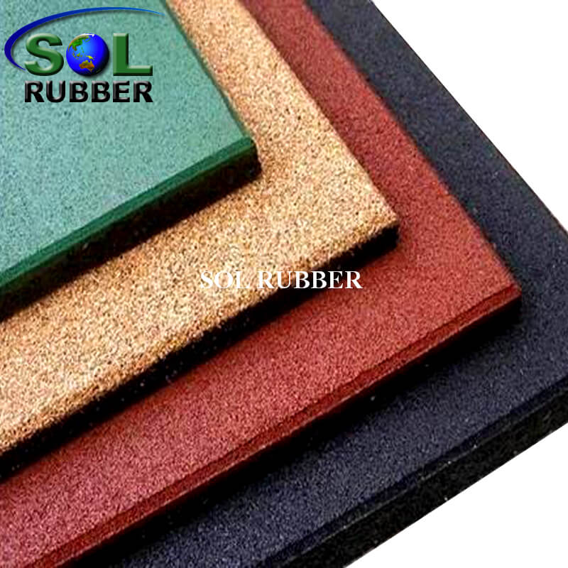 Colorful Playground Outdoor Rubber Tile 