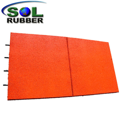 EPDM Surface Outdoor Use Playground Rubber Flooring Tiles 