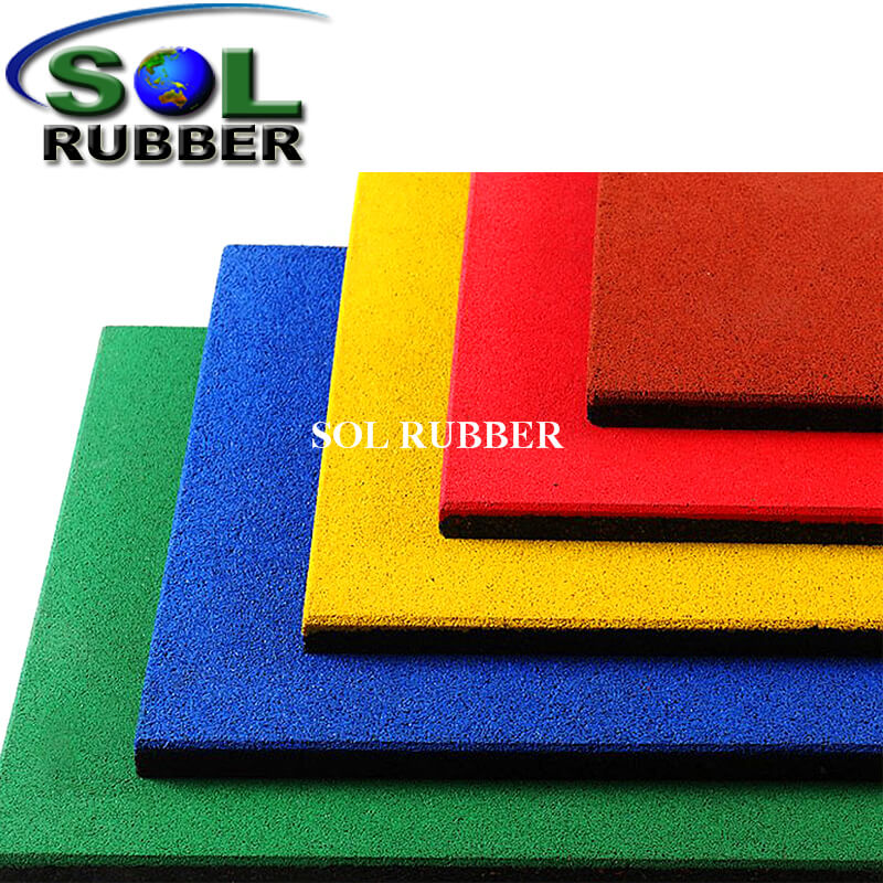 20mm Green Playground Safety Rubber Mat 