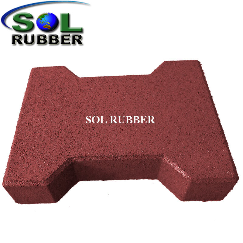 Various Color Interlock Rubber Paver 