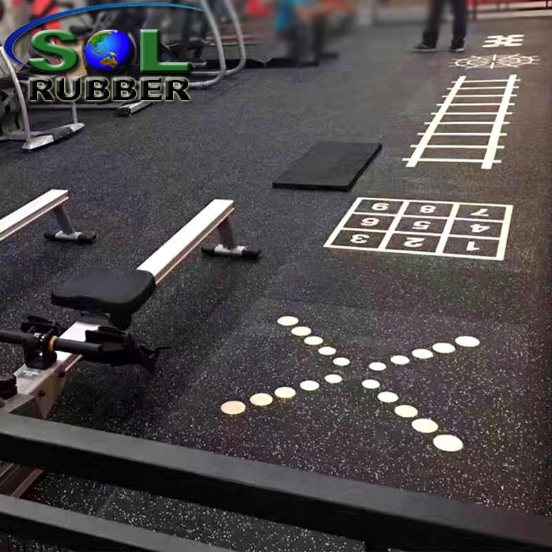 Crossfit EPDM Sparkles Rubber Roll Gym Floor Mat Buy gym flooring