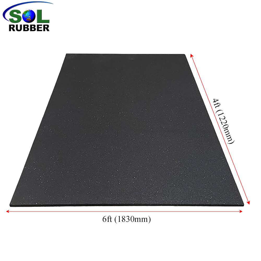 4'x6'x3/4" Thick Heavy Duty Commercial Fitness EPDM Economy GYM Rubber