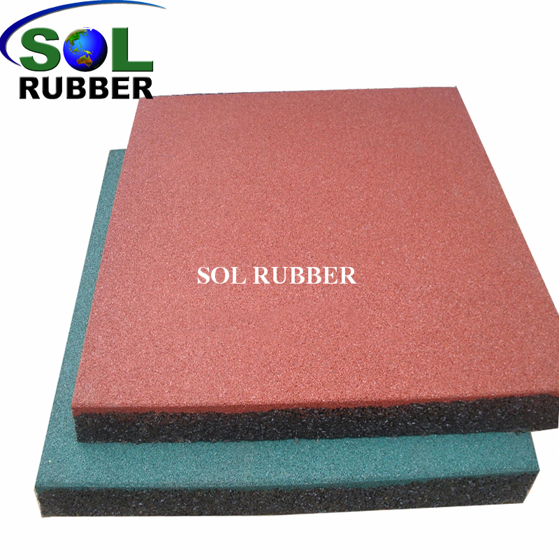 30mm Eco Friendly Colorful Garden School Playground Rubber Mat