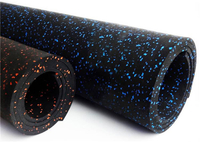 New Fire Resistant Commercial Fitness Gym Tile Rubber Floor