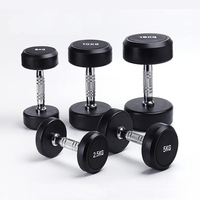 SOL FITNESS New Gym Equipment Round Rubber Fixed Dumbbell