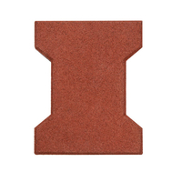 45mm Teracotta Outdoor Dog Bone Horse Barn Rubber Paver