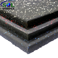 Compound Rubber Flooring Top Layer Rubber Roll,bottom Big Sbr Granules