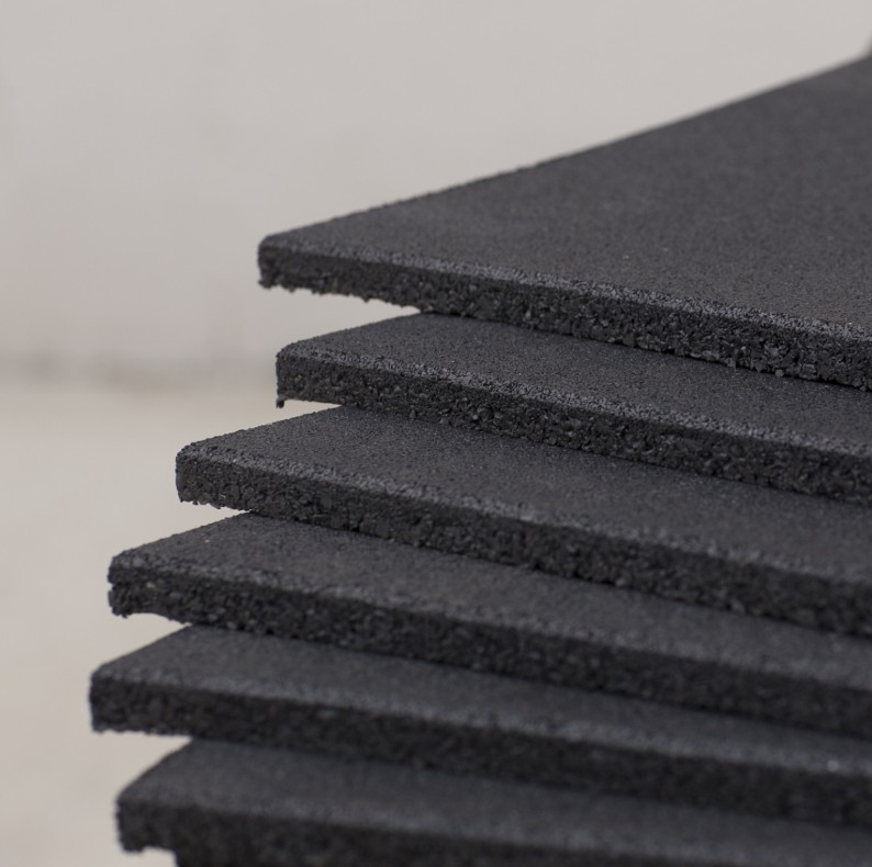 Commercial Fitness Shock Absorption SBR Rubber Mat with EPDM Flecks
