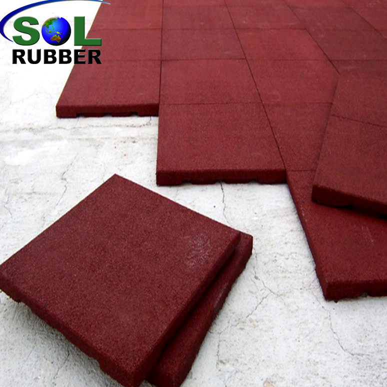 Sol Rubber Fitness Equipment Rubber Gym Flooring Tile