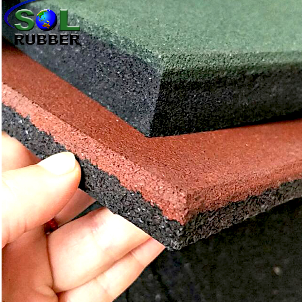 Sol Rubber Fitness Equipment Rubber Gym Flooring Tile