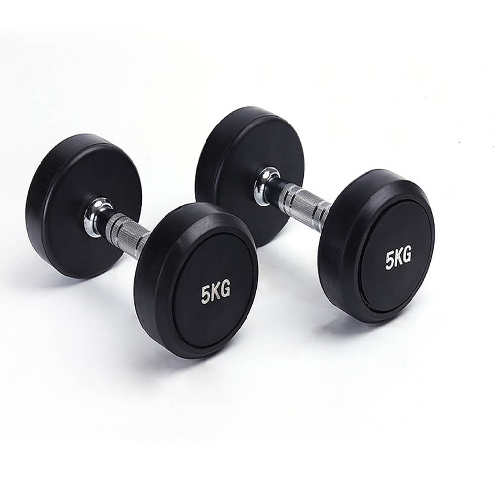 SOL FITNESS New Gym Equipment Round Rubber Fixed Dumbbell