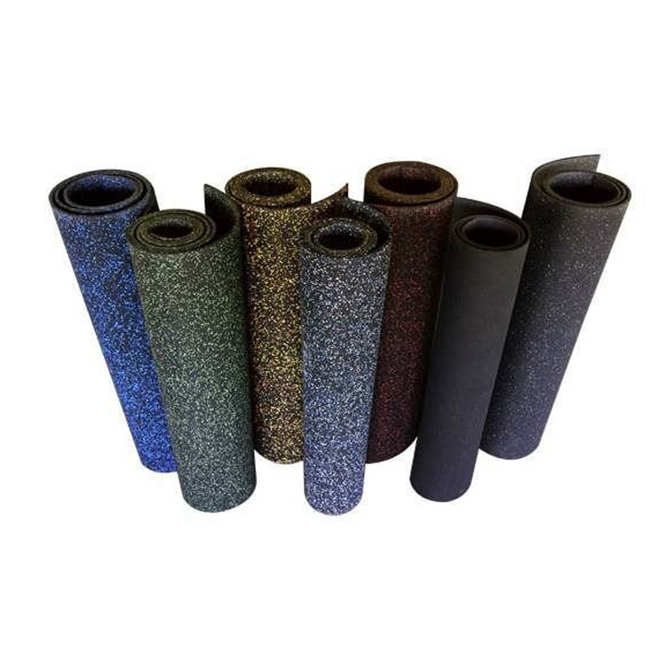 8mm 10% Color Shock Proof Gym Rubber Flooring Mat in Roll