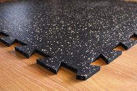  Home Mat Easy Install Interlocking Rubber Flooring